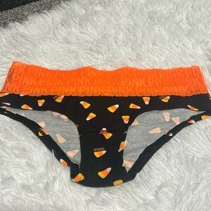 Pink black and orange with corn candy design